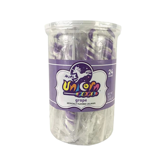 Purple Mini Unicorn Lollipop, Single Lollipop