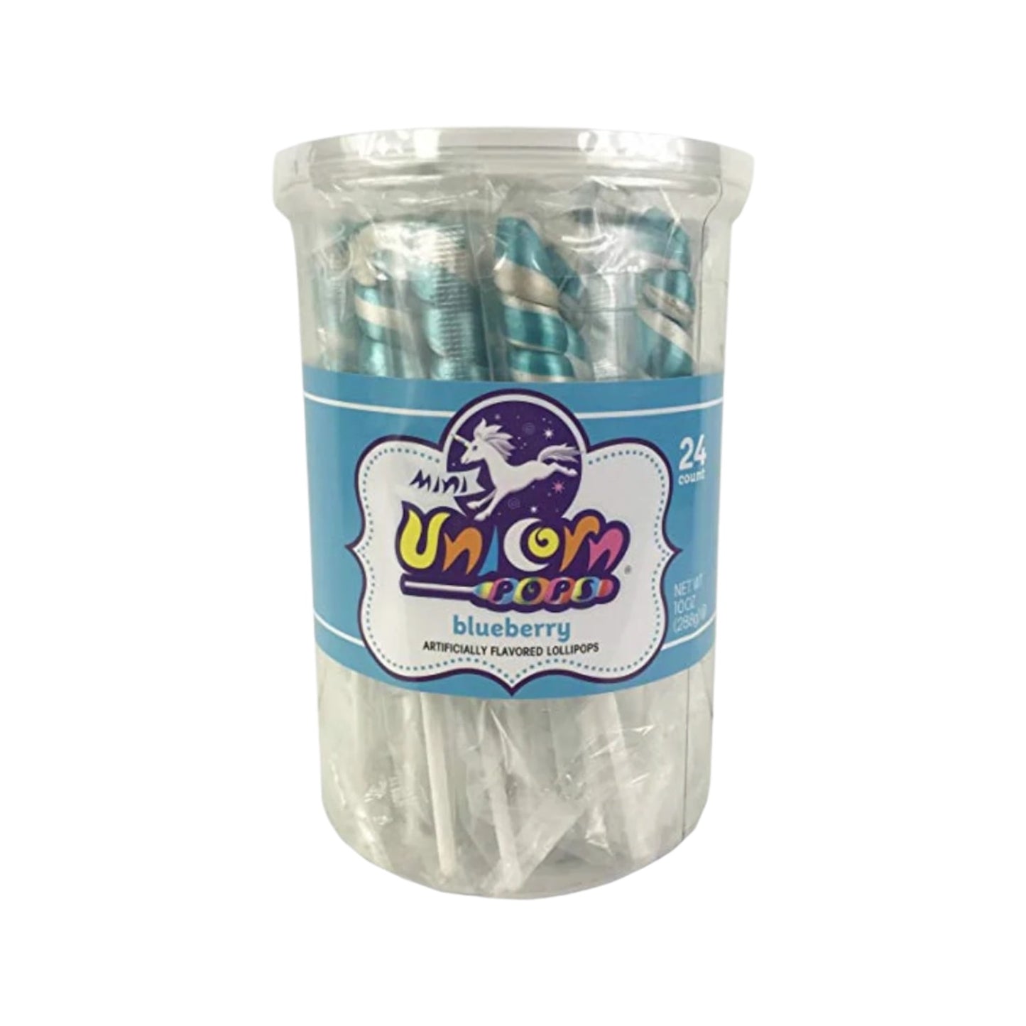 Light Blue Mini Unicorn Lollipop, Single Lollipop