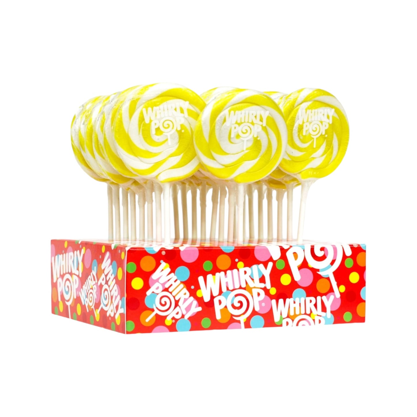 Yellow Whirly Pop Lollipop, 1.5 oz (3 inch)