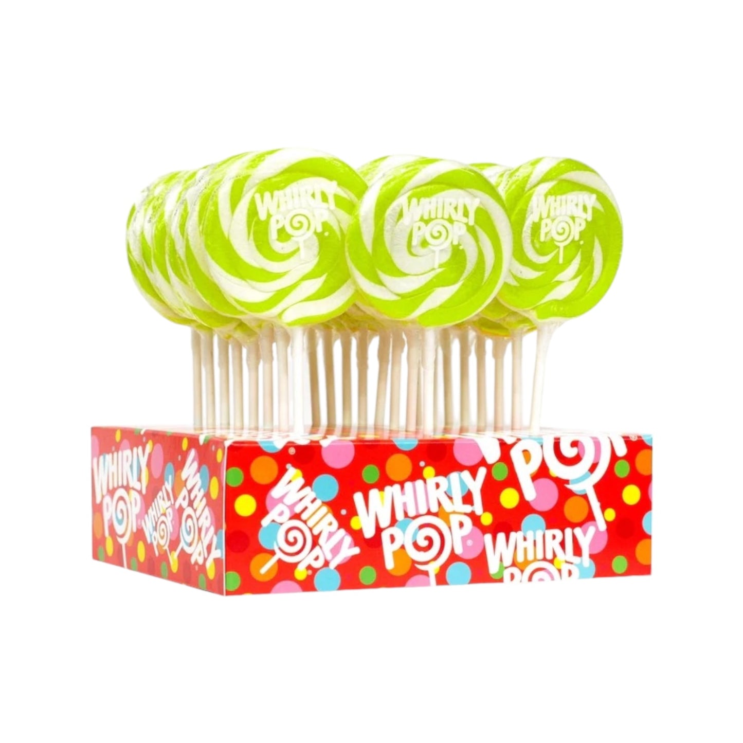 Bright Green Whirly Pop, 1.5 oz (3 inch)