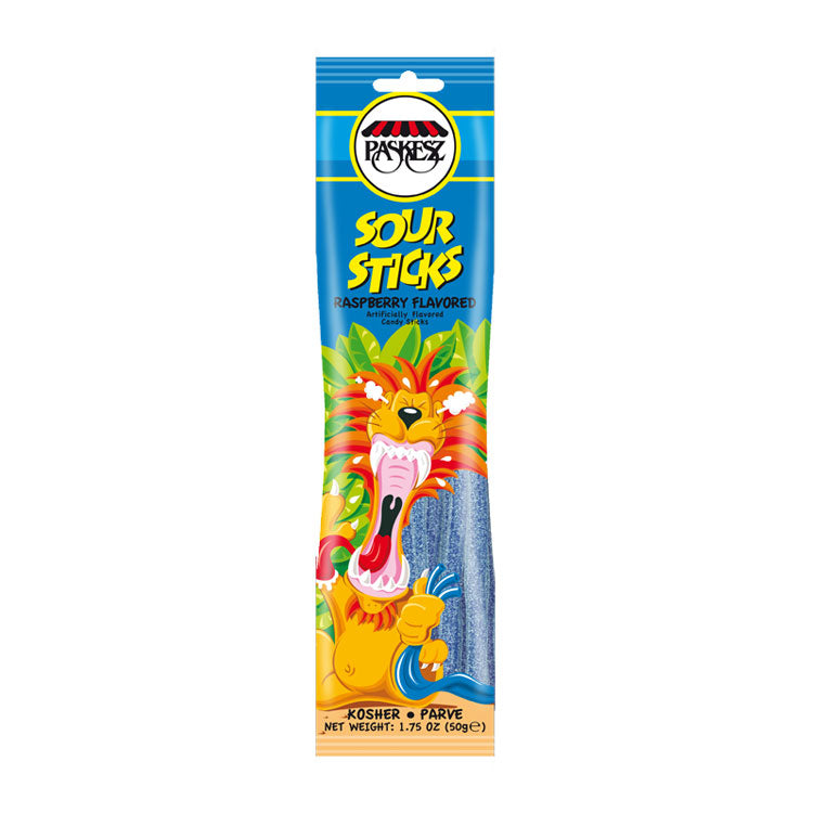 Paskesz Sour Sticks Raspberry