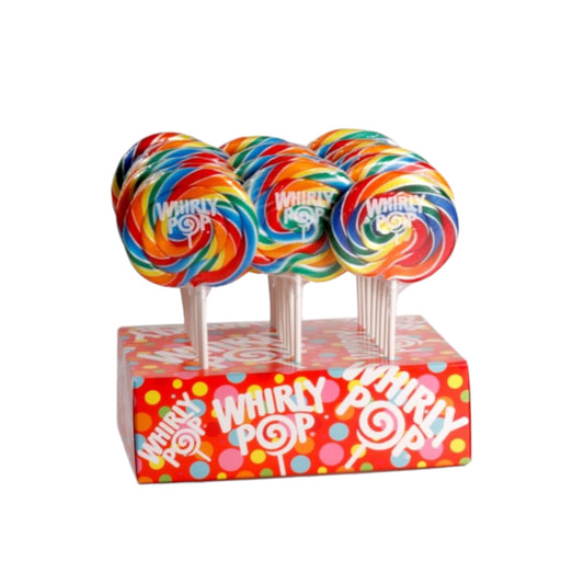 Rainbow Whirly Pop Lollipop, 1.5 oz (3 inch)