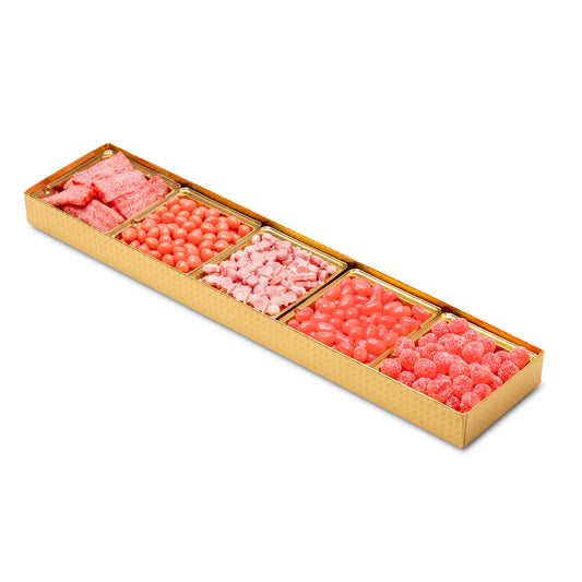 Pink Long 5 Section Tray