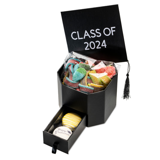 Graduation Hat Box Filled with Treats