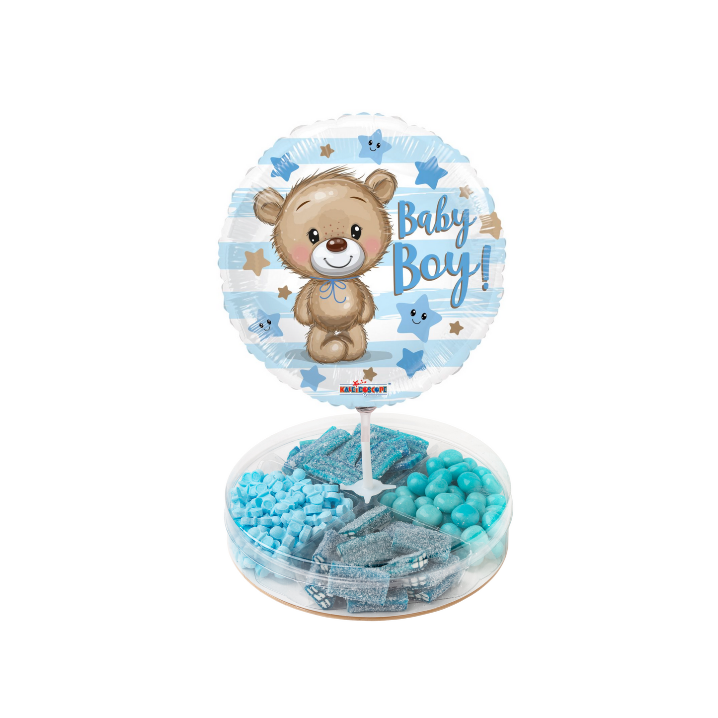 Small Platter with Baby Boy Balloon