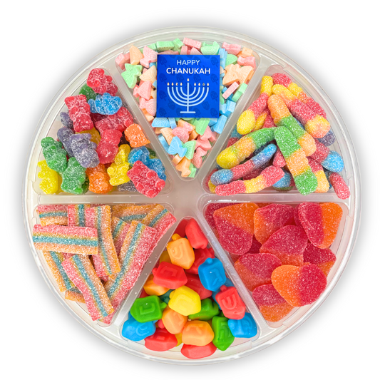 Chanuka Candy Platter, Assorted Sizes