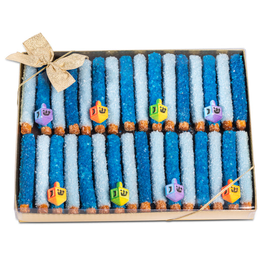 Chanukah Mini Pretzel Rod Gift Box, Assorted Sizes